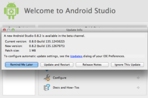 Android Studio - Update