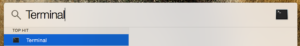 Open Terminal on Mac
